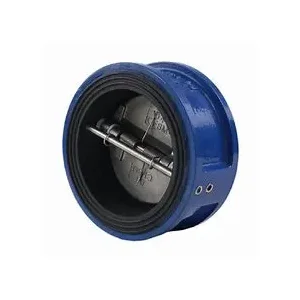 Cast Iron Lined Ginuo nga Goma nga Butterfly Check Valve