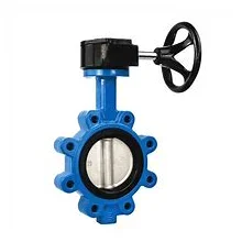Lt manual soft seal nga timbre Butterfly Valve nga adunay mga protruding nga mga dalunggan