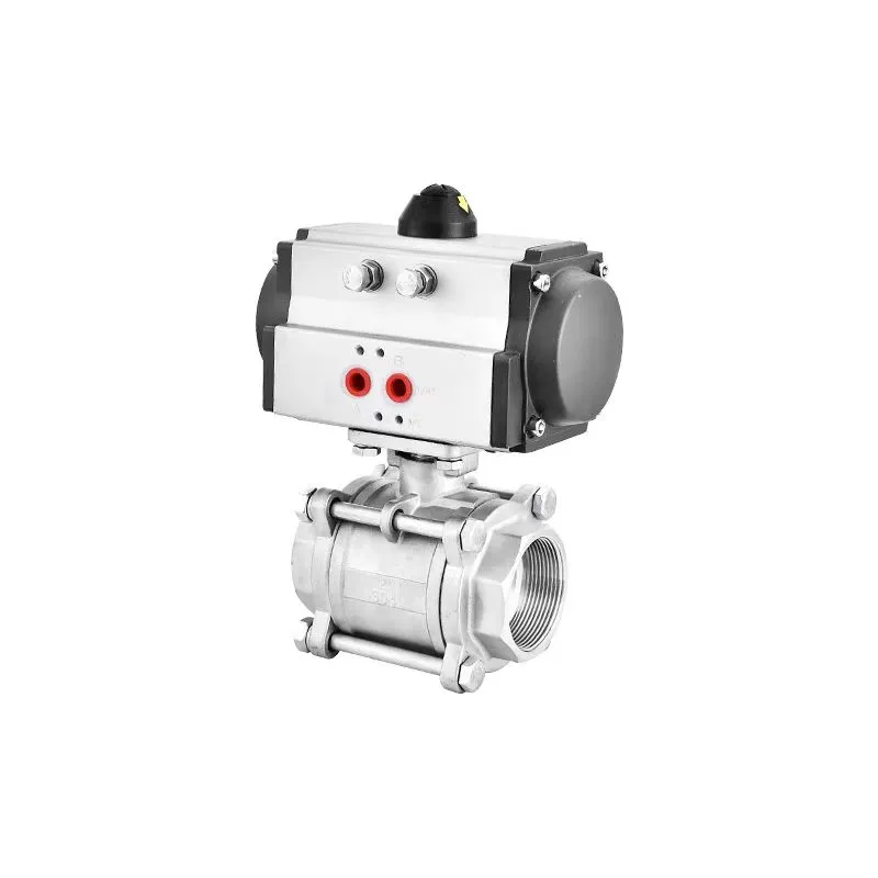 Pneumatic Stainless Steel Threaded Ball Balbula