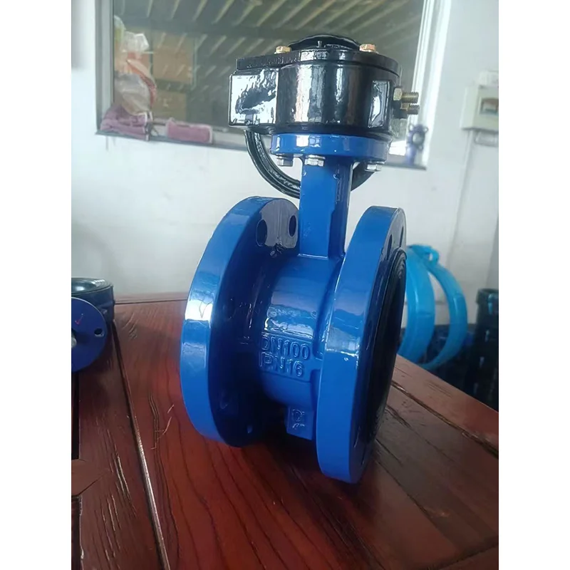 Humok nga gisilyohan nga flange butterfly valve alang sa tubo nga suplay sa tubig